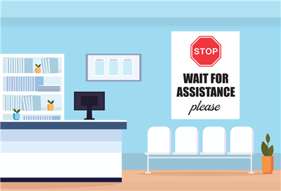 WallOffice-Sign - Stop Wait for Assistance