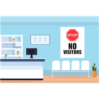 WallOffice-Sign - Stop No Visitors