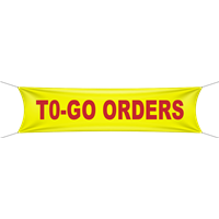To Go Banner - Various Color options