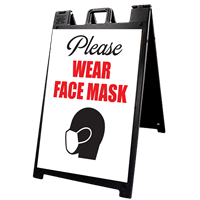 A-Frames - Please Wear Face mask