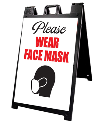 A-Frames - Please Wear Face mask